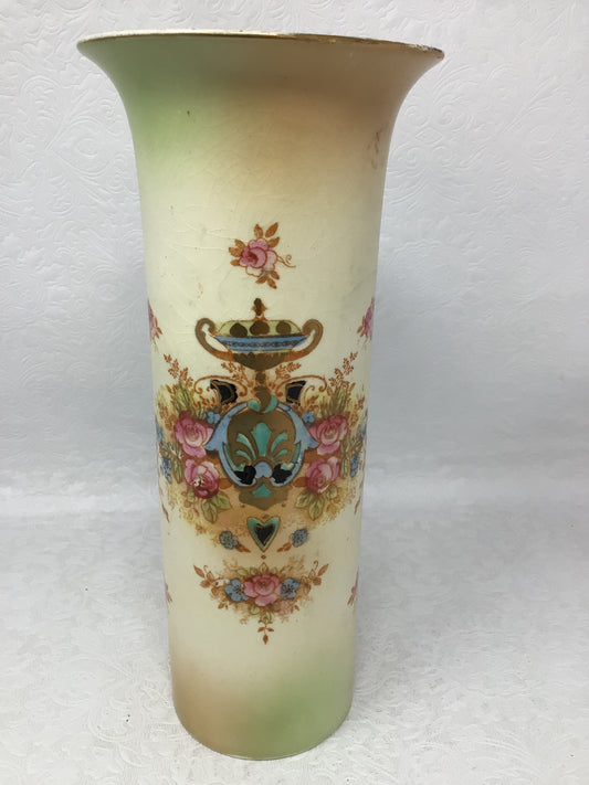 Vintage Crown Devon Wick Pattern Vase