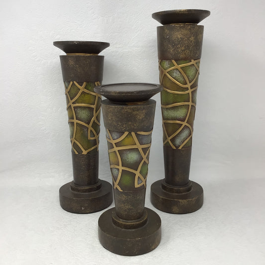 Set of 3 Tiered Candlholders