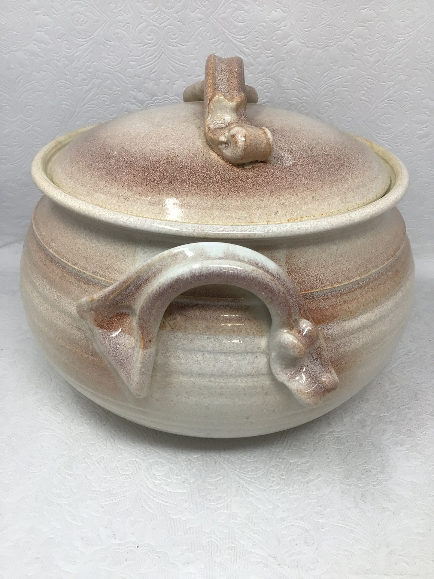 Lidded Casserole Dish and Bowl Pottery Pieces