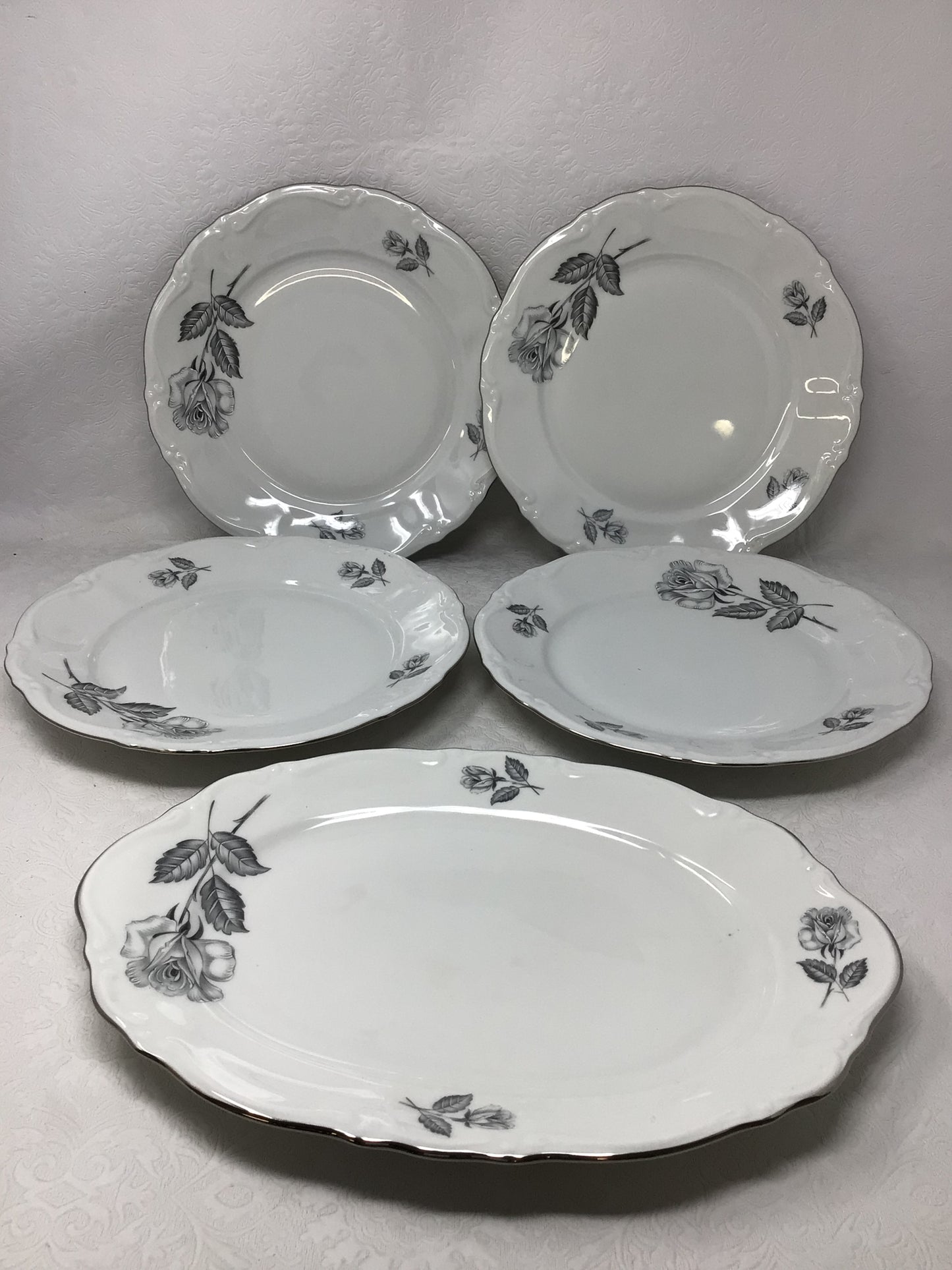 Kronester Bavaria Platter and 4 Plates