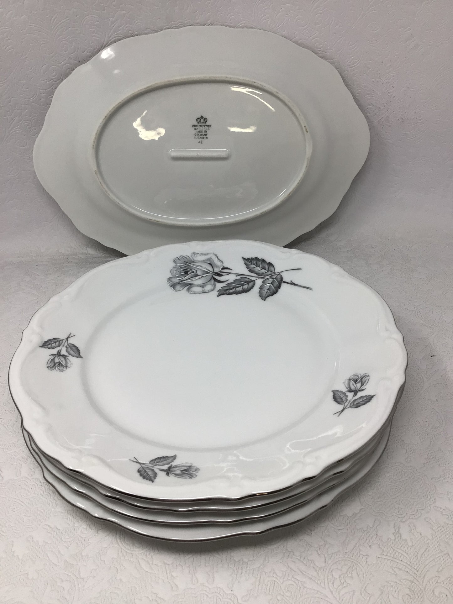 Kronester Bavaria Platter and 4 Plates