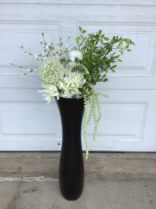 Black Glass Vase