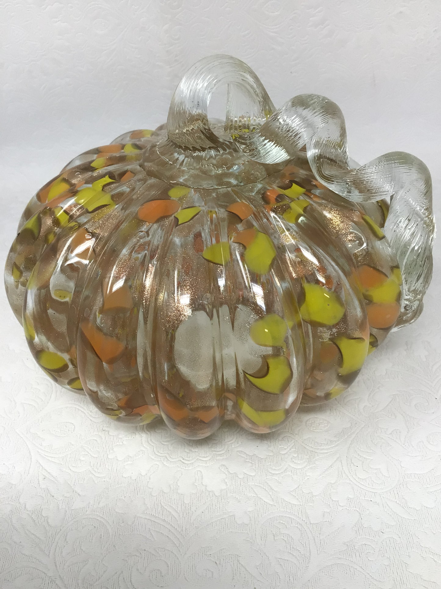 Handblown Glass Pumpkin