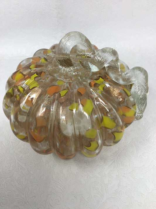 Handblown Glass Pumpkin