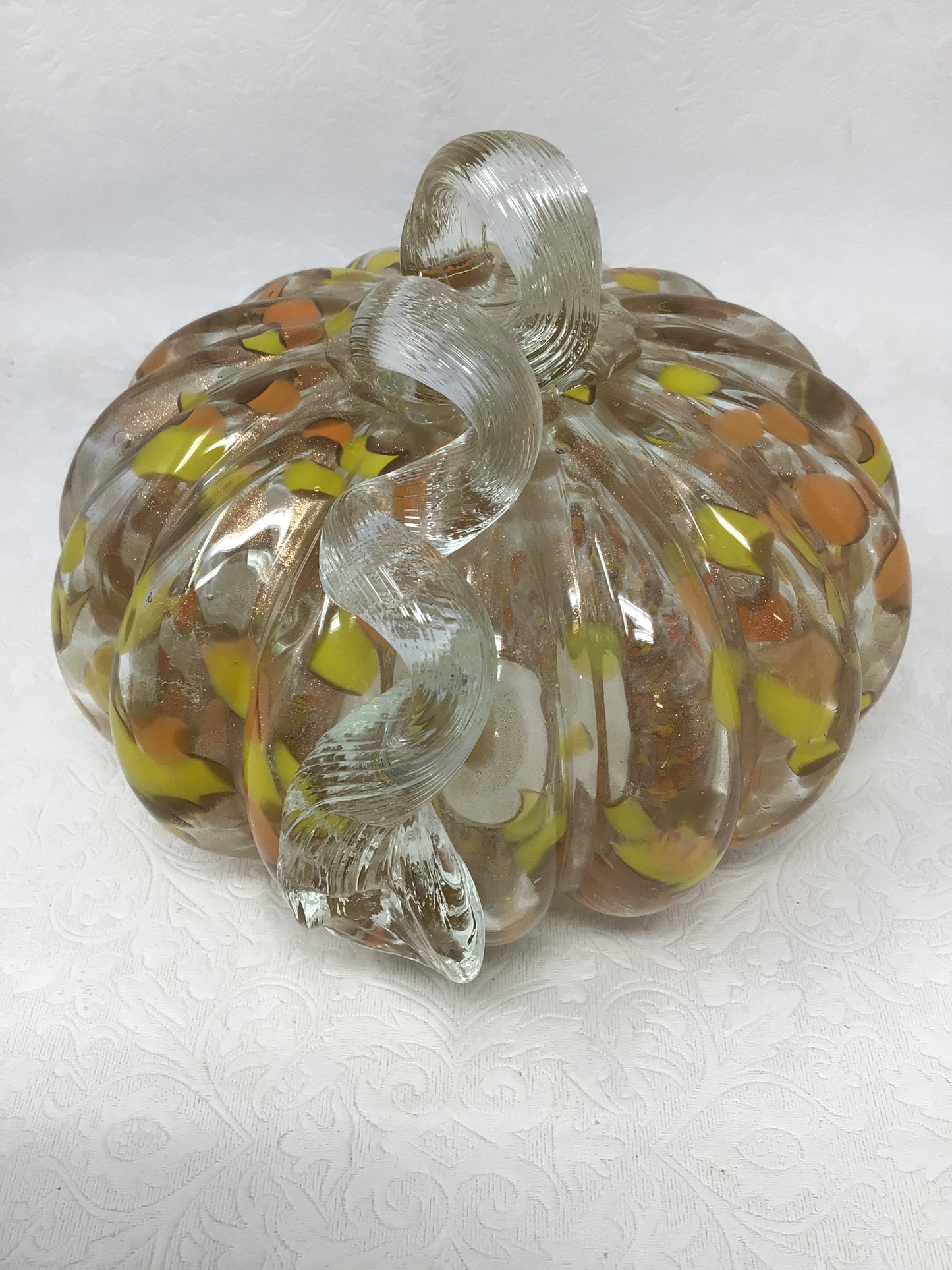 Handblown Glass Pumpkin