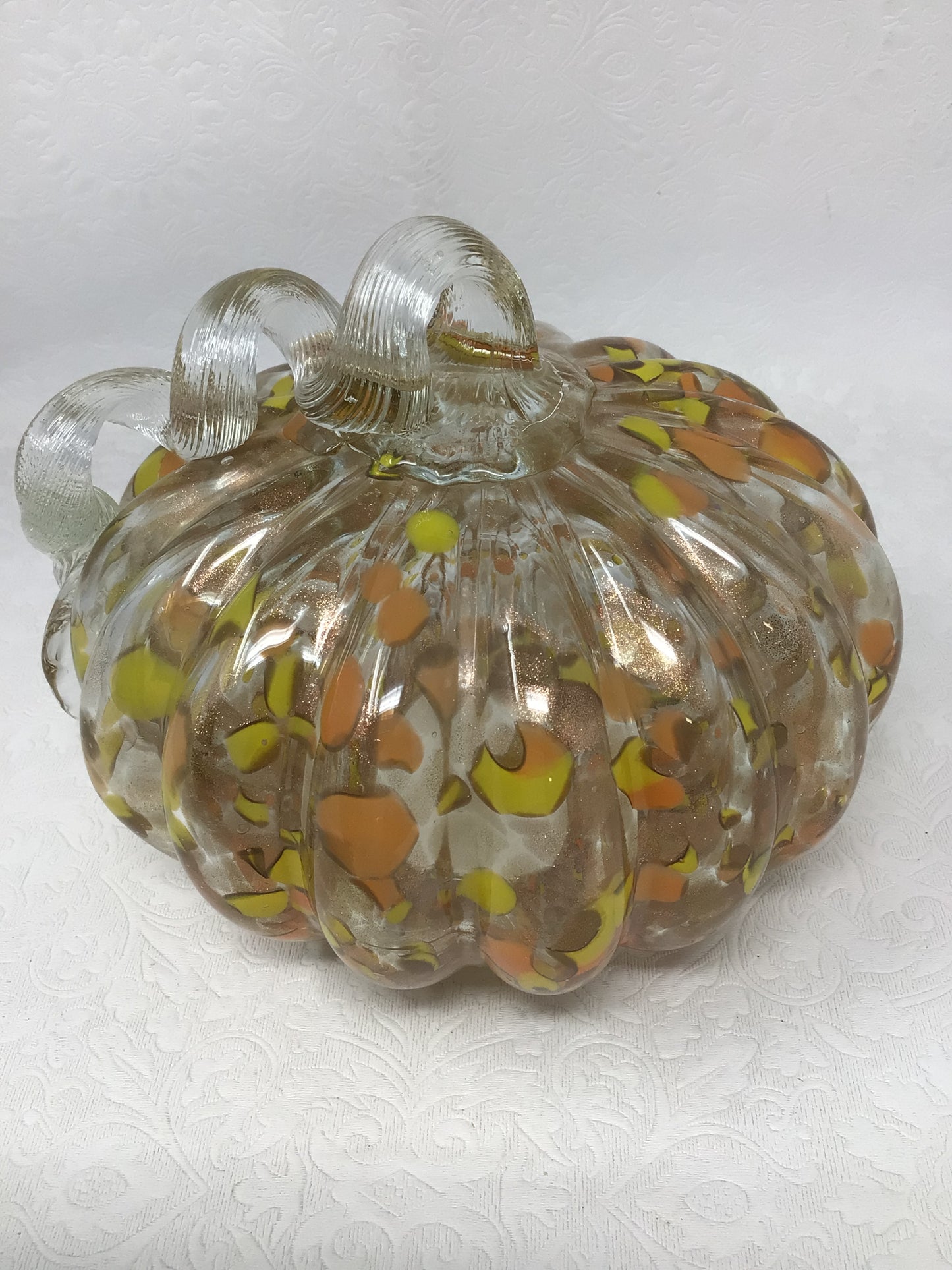 Handblown Glass Pumpkin