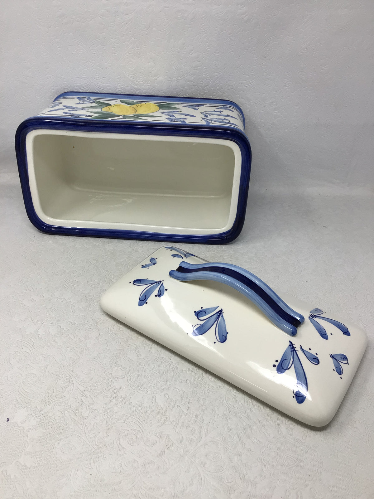 Inspirado Stonelite Lemon Rectangular Bread Box