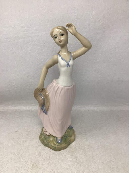 Vintage Tengra Porcelain Women Figurine