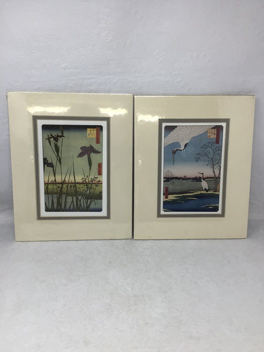 A Pair Of Japanese Reproduction Lithographs