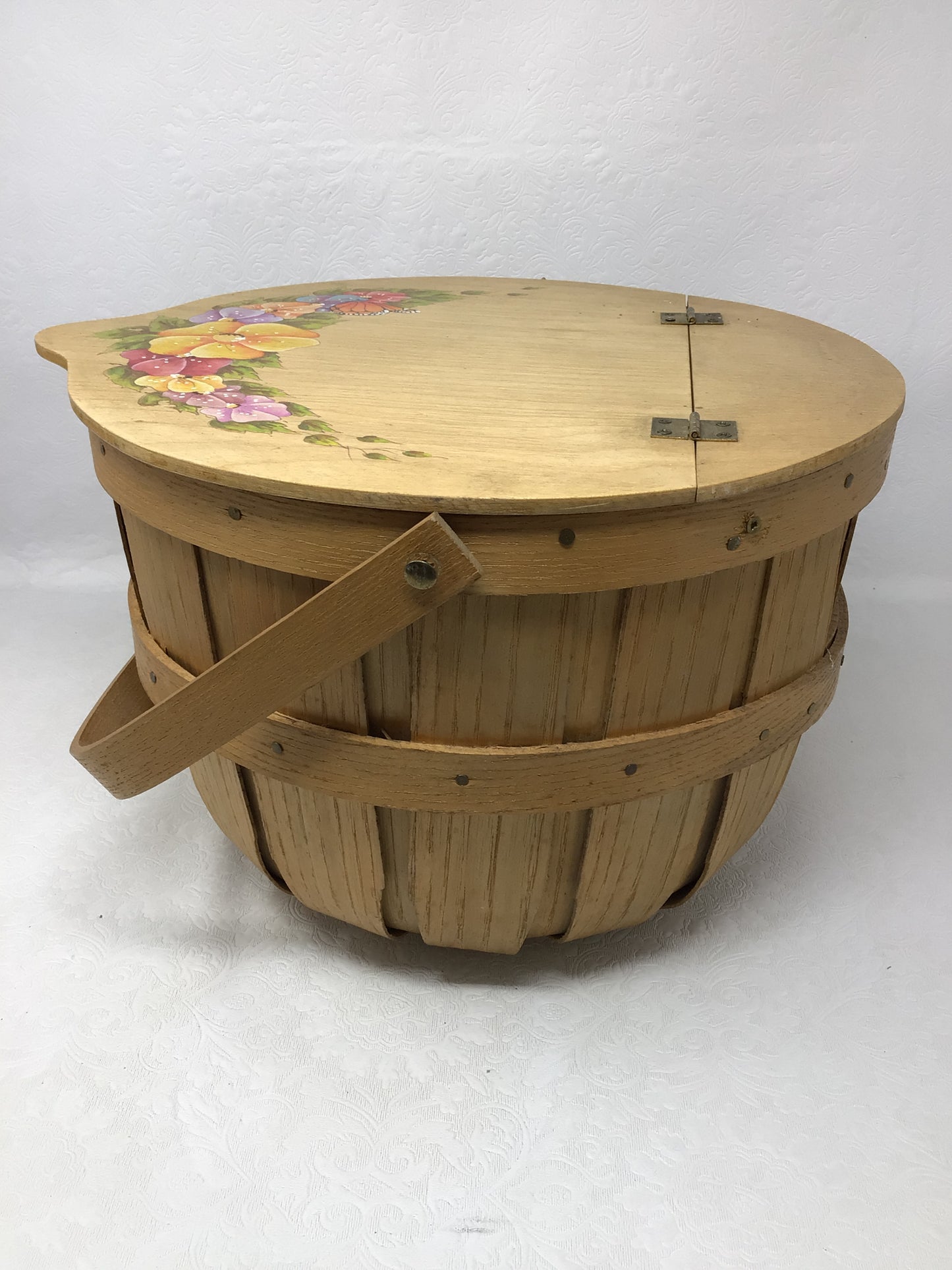 Folk Art Woven Basket