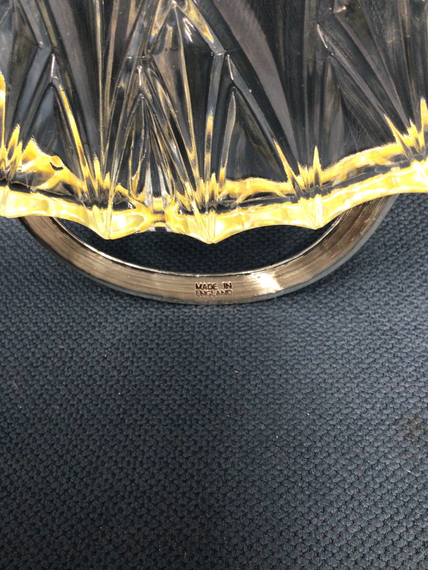 Silver Plated And Crystal Glass Serving Dish