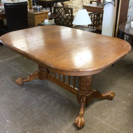 Oak Pedestal Table
