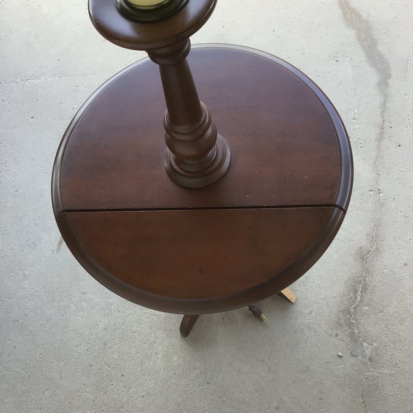 MCM Floor Lamp with Drop Leaf Table