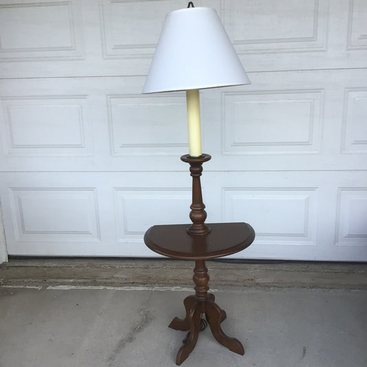 MCM Floor Lamp with Drop Leaf Table