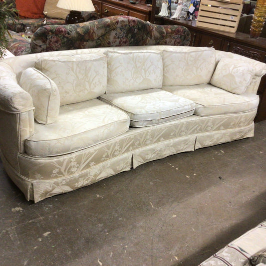 Curved Cream Couch