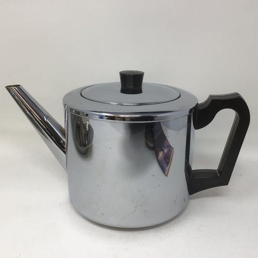 Mid Century Bredemeijer Hilversum Holland Stainless Teapot
